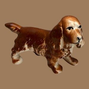 Vintage Dog Figurine Cocker Spaniel Mid-Century Ceramic
